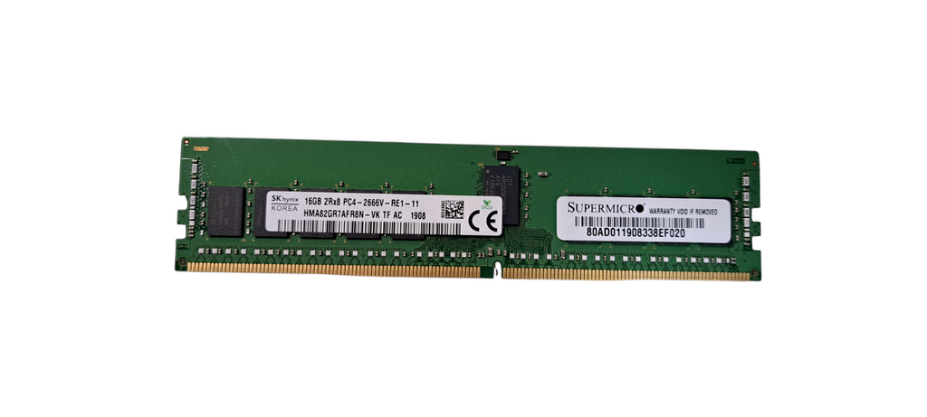 SK Hynix 16GB PC4 DDR4‑2666 ECC RDIMM Server Memory HMA82GR7AFR8N