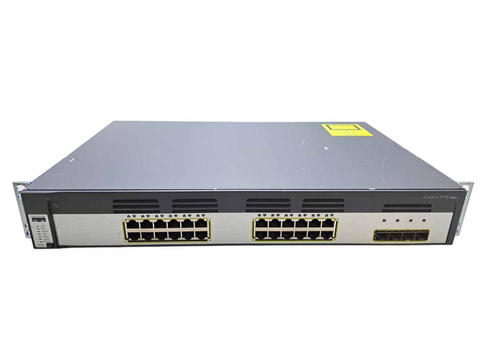 Cisco WS-C3750G-24TS-S | 24-Port Gigabit, 4x SFP Network Switch