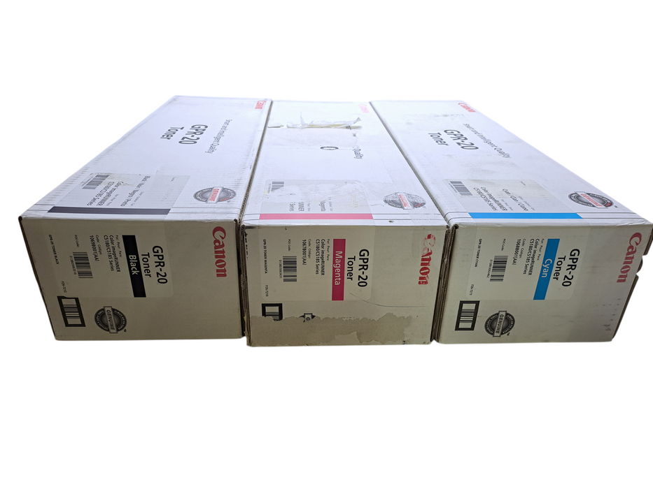 SET OF 3 Canon GPR-20 Toner Cartridge | Black/Cyan/Magenta )
