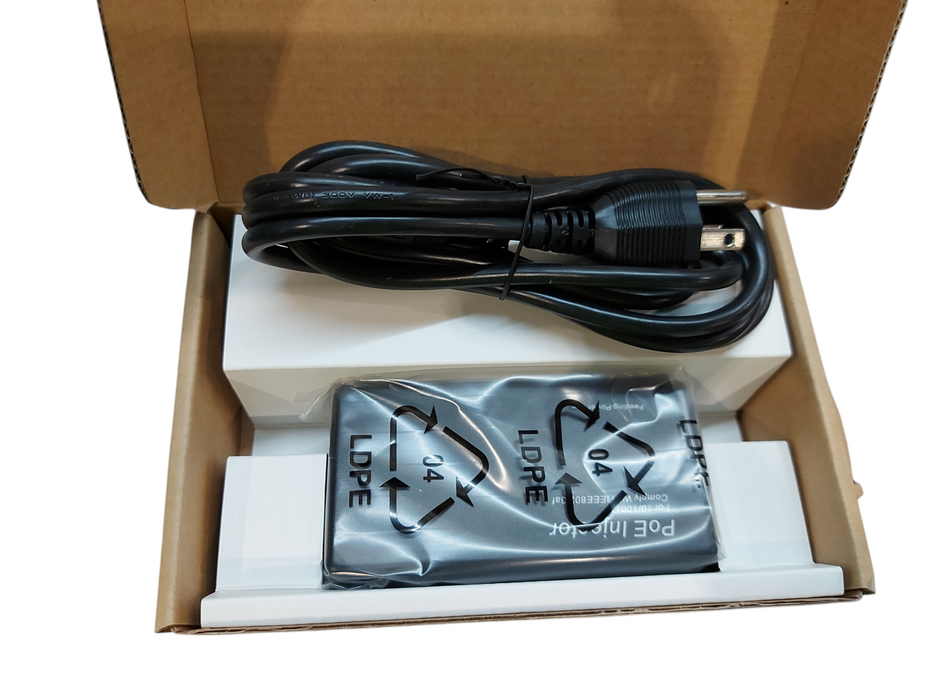 Lot 3x PoE Injector, for 10/100TX, Black