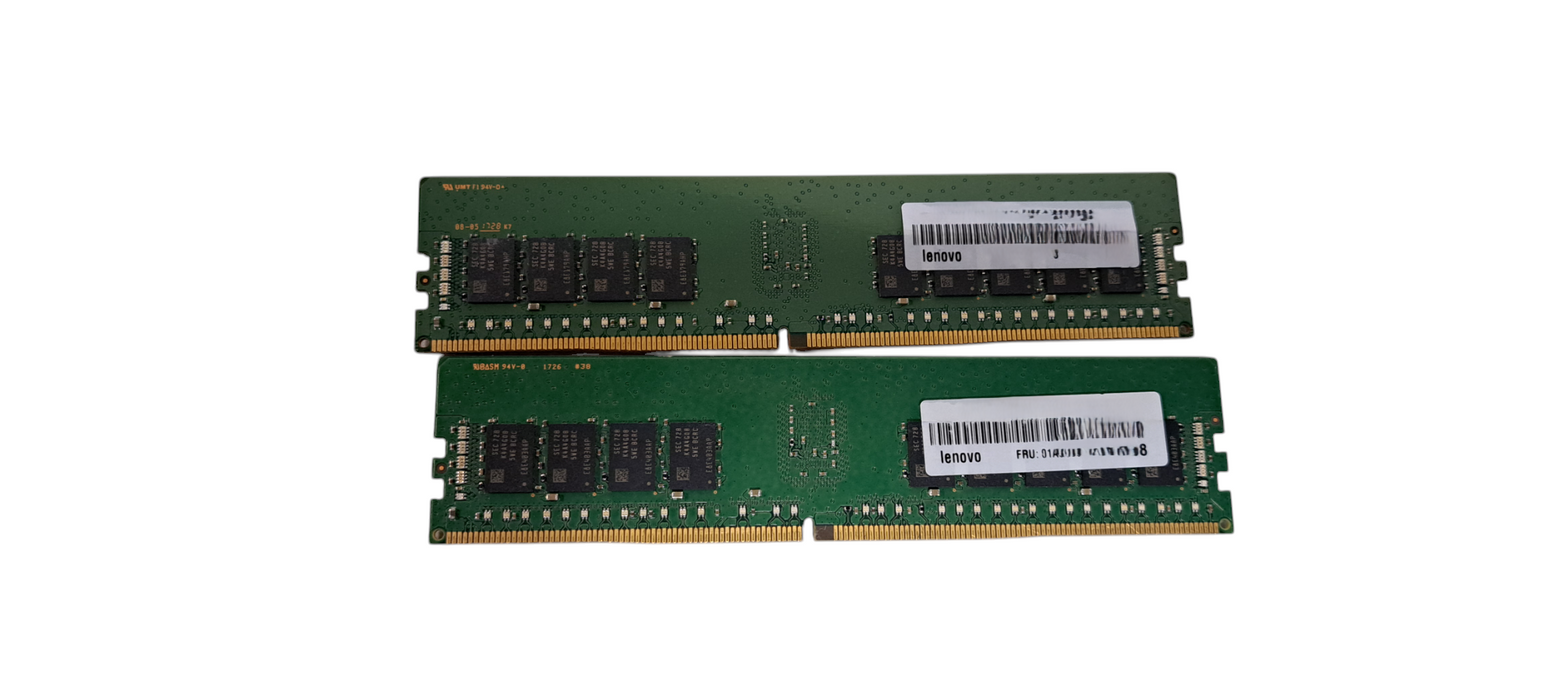 Set of 2X Samsung M393A1G43EB1‑CRC 8GB DDR4‑2400 RDIMM ECC Server Memory