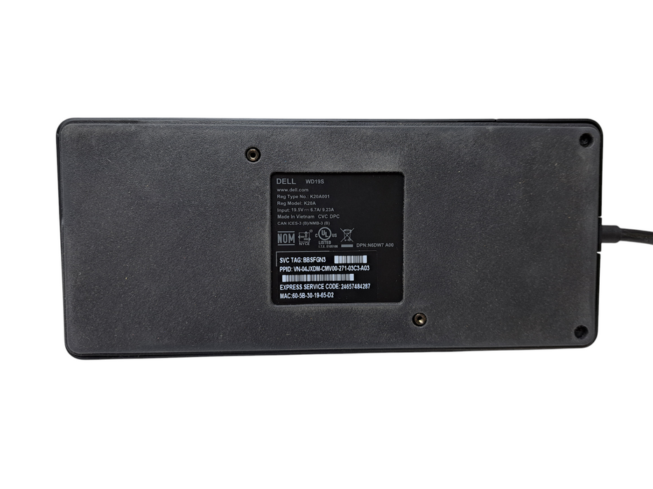 Dell WD19S USB-C Docking Station K20A001 Q)