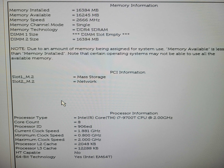 Dell OptiPlex 5070 USFF | Core i7-9700T | 16GB DDR4 | 256GB NVMe !