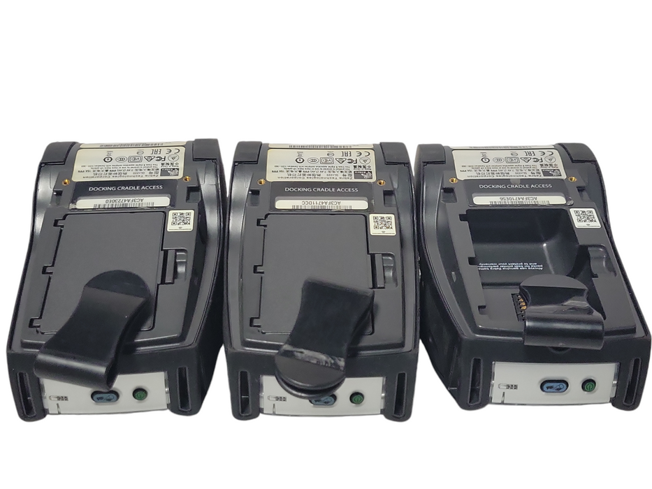 Lot of 3x Zebra QLN220 Thermal Label Printer, no charger, No paper roll, READ _