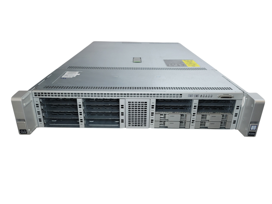 Cisco UCS C240 M4 - 2x Xeon E5-2680 v3 128GB DDR4 CISCO 12GMR 2x1200W PSU %
