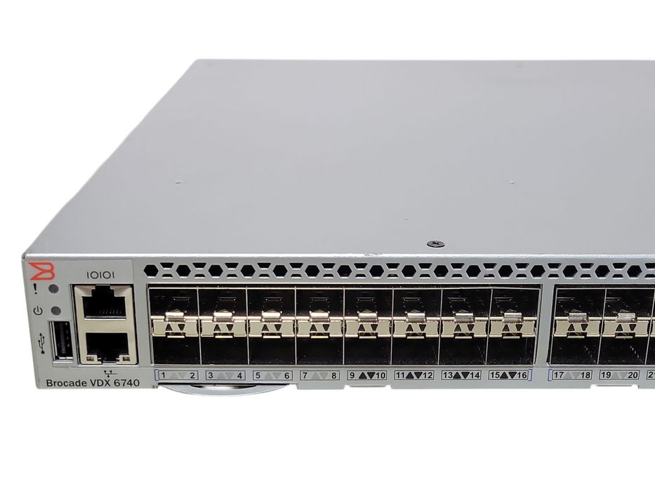 Brocade/Extreme BR-VDX6740-48-F 48x 10GbE SFP+ + 4x 40Gb QSFP+ Switch _