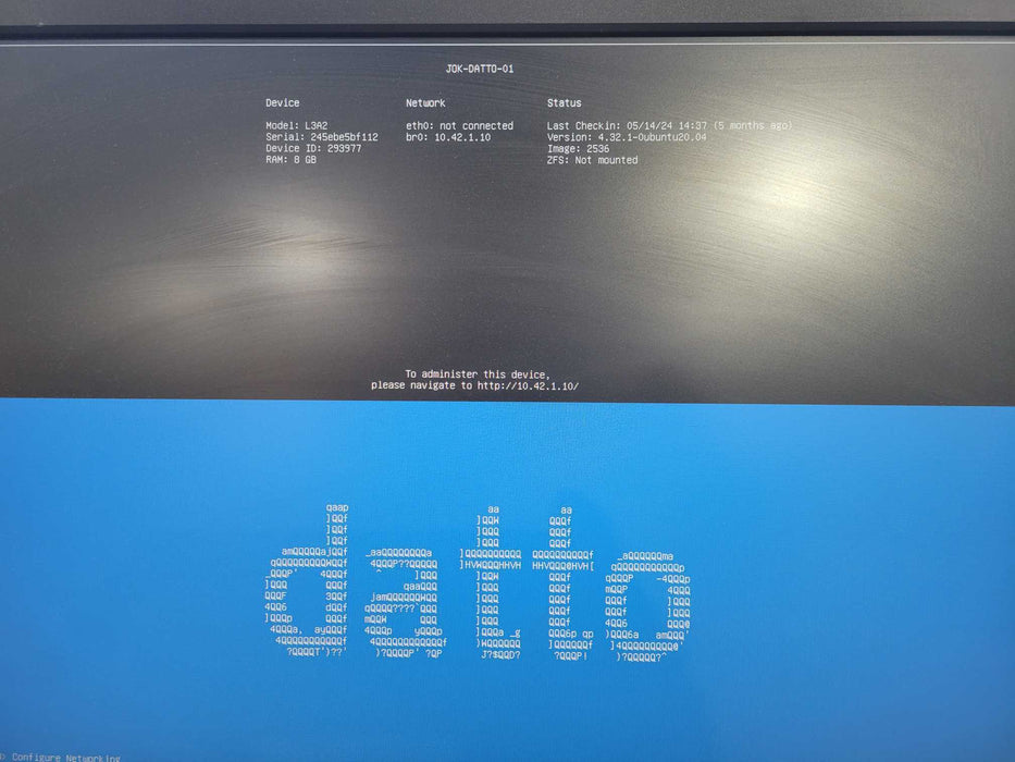 Datto Alto  L3A2 NAS NO SSD/OS/HDD/Adapter/Caddie !