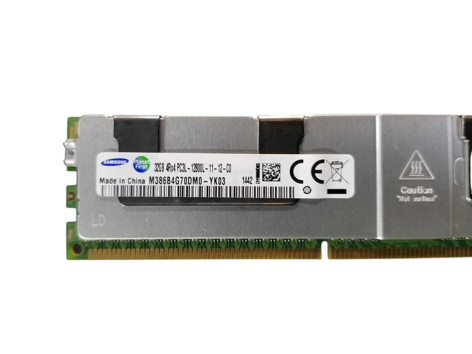 Samsung 32GB DDR3 Server RAM Memory 4Rx4 PC3L-12800L-11-12-C0 Q