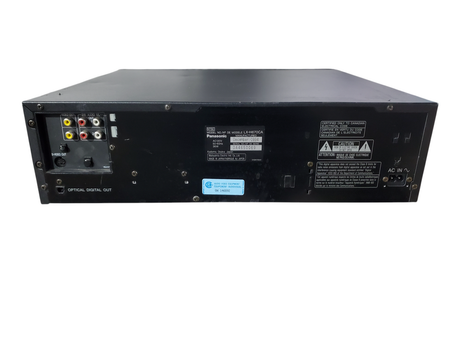 Panasonic Multi Laser Disc Player LX-H670