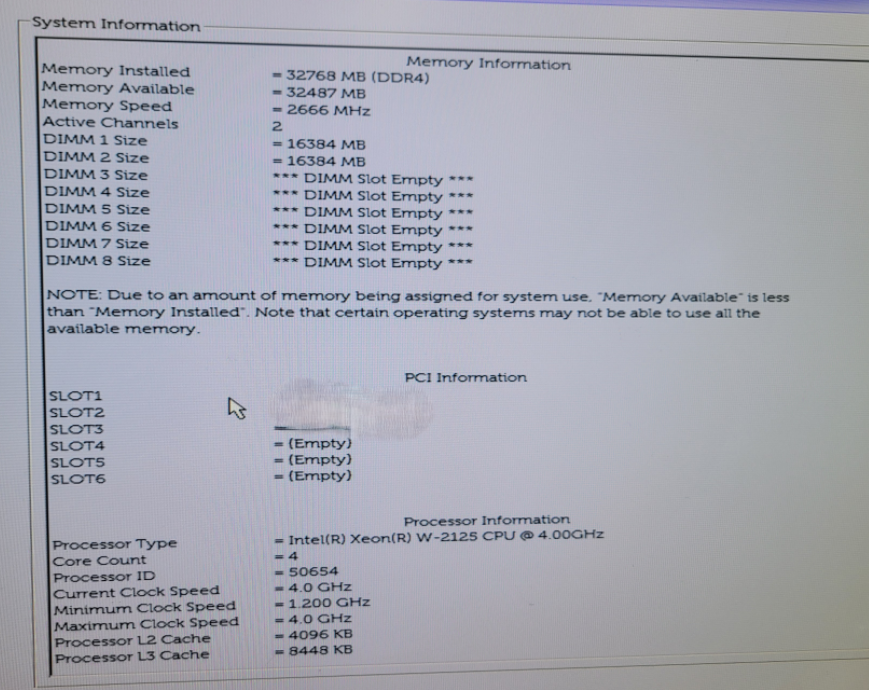 Dell Precision 5820 Tower Workstation - Xeon W-2125 32GB DDR4 950W PSU %