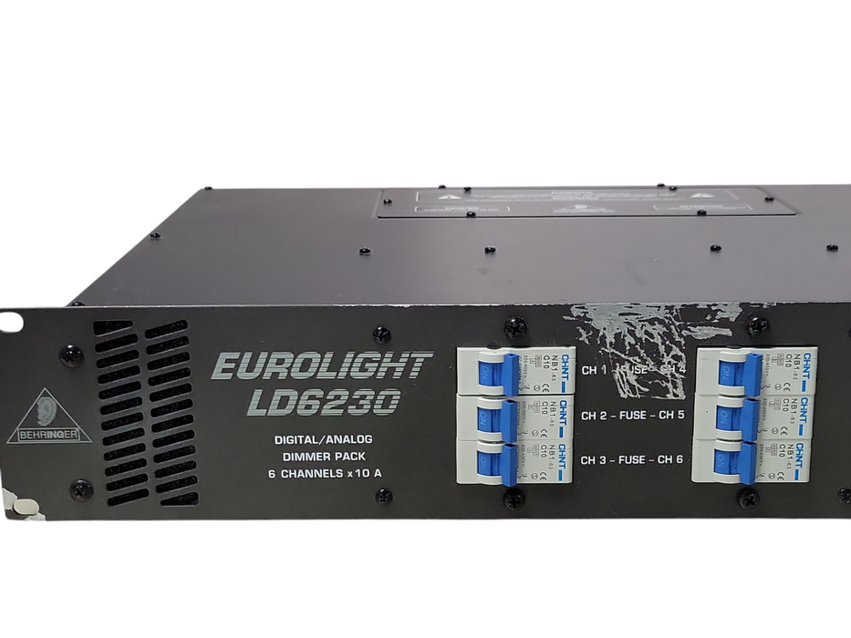 EuroLight LD6230 Digital/Analog Dimmer Pack 6-Channels x10 A, READ _