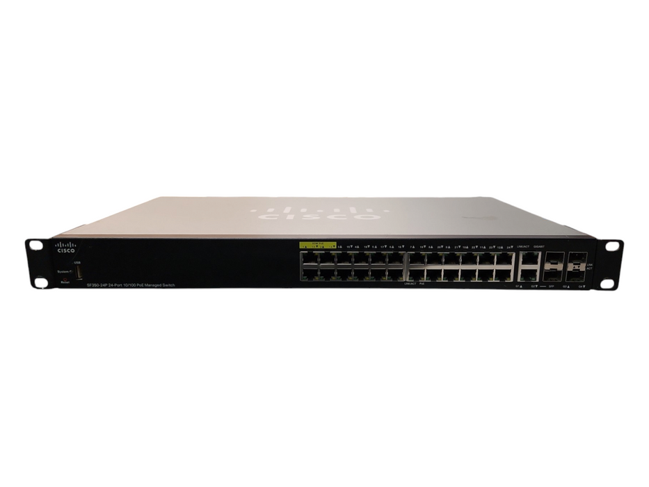 Cisco SF350-24P 24-Port 10/100 PoE Managed Ethernet Switch