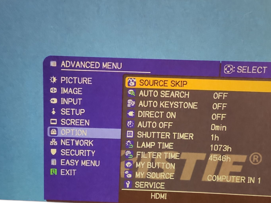 Christie LW650 WXGA Large Venue Projector HDMI 6500 Lumens, 1073Hrs Lamp HR