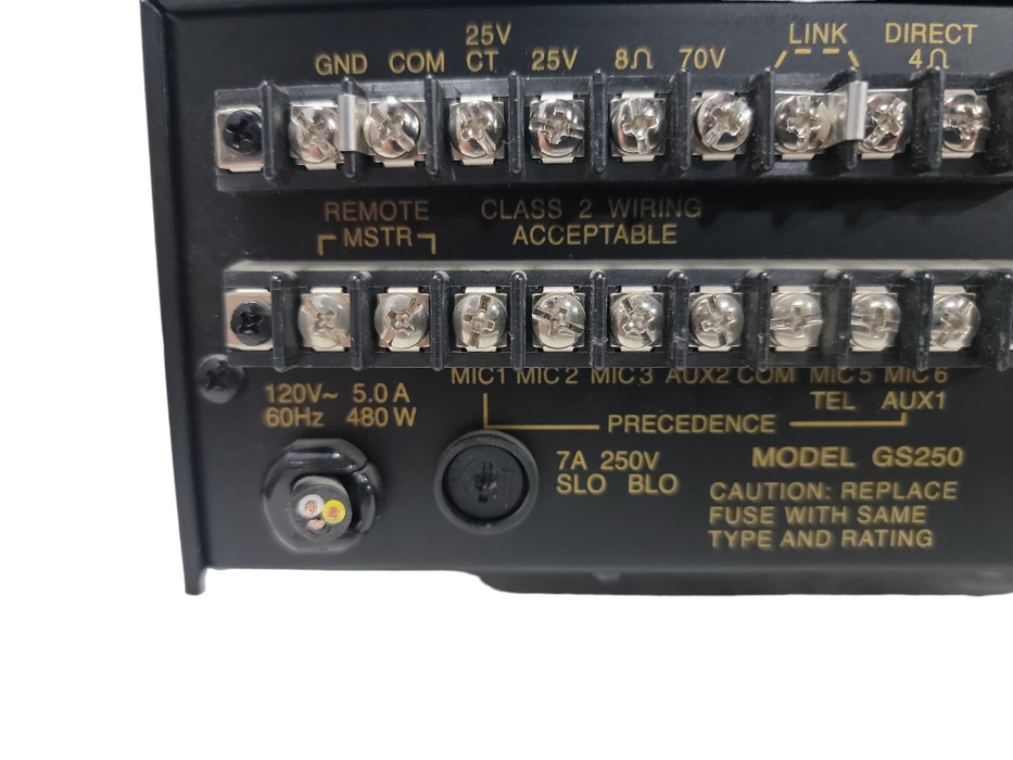 Bogen GS-250 Series Amplifier 250 Watt 10-band EQ- READ