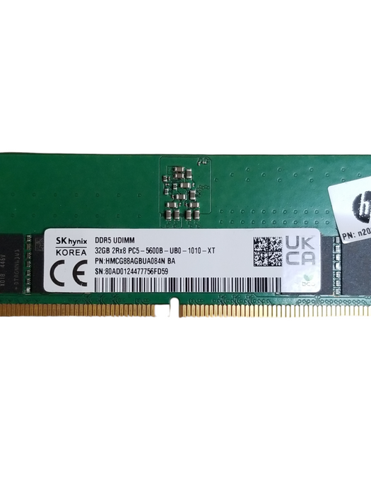 SK Hynix 32GB 2Rx8 PC5-5600B-UB0-1010-XT Desktop RAM HMCG88MEBUA084N