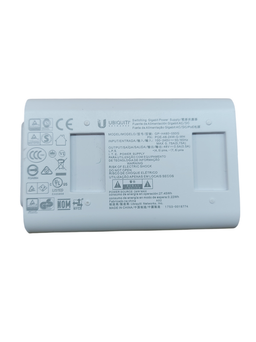 Lot 3x Ubiquiti Networks GP-H480-050G POE-48-24W-G-WH POE Injector