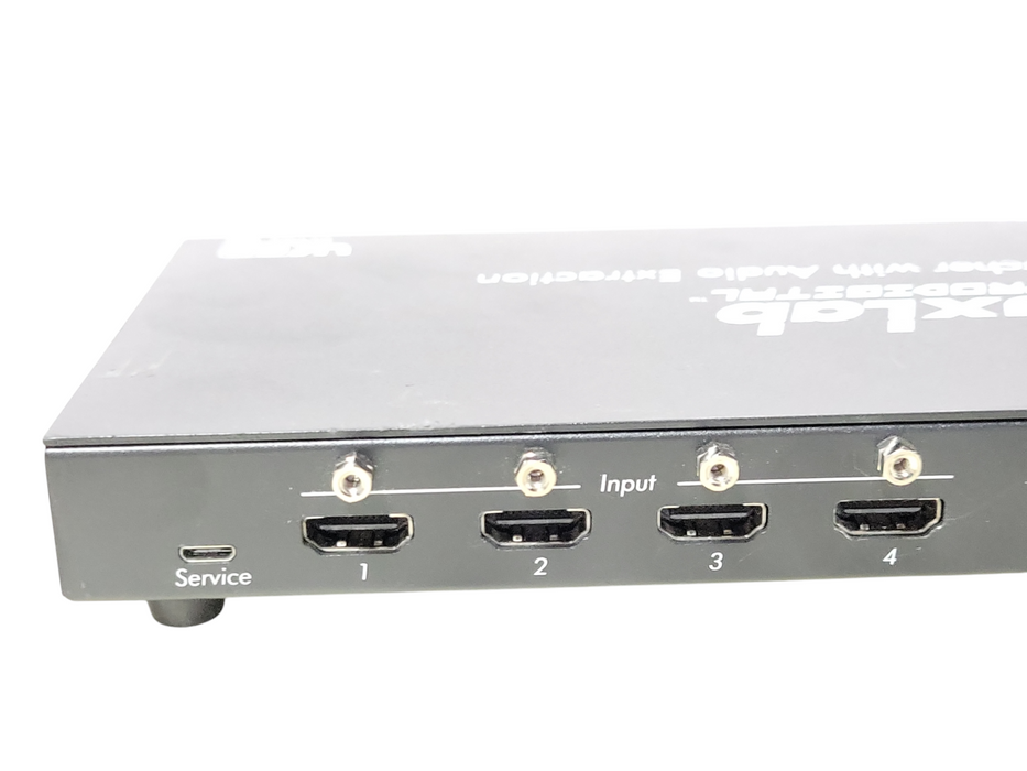 muxlab prodigital hdmi 4x1 switcher with audio extraction, READ _