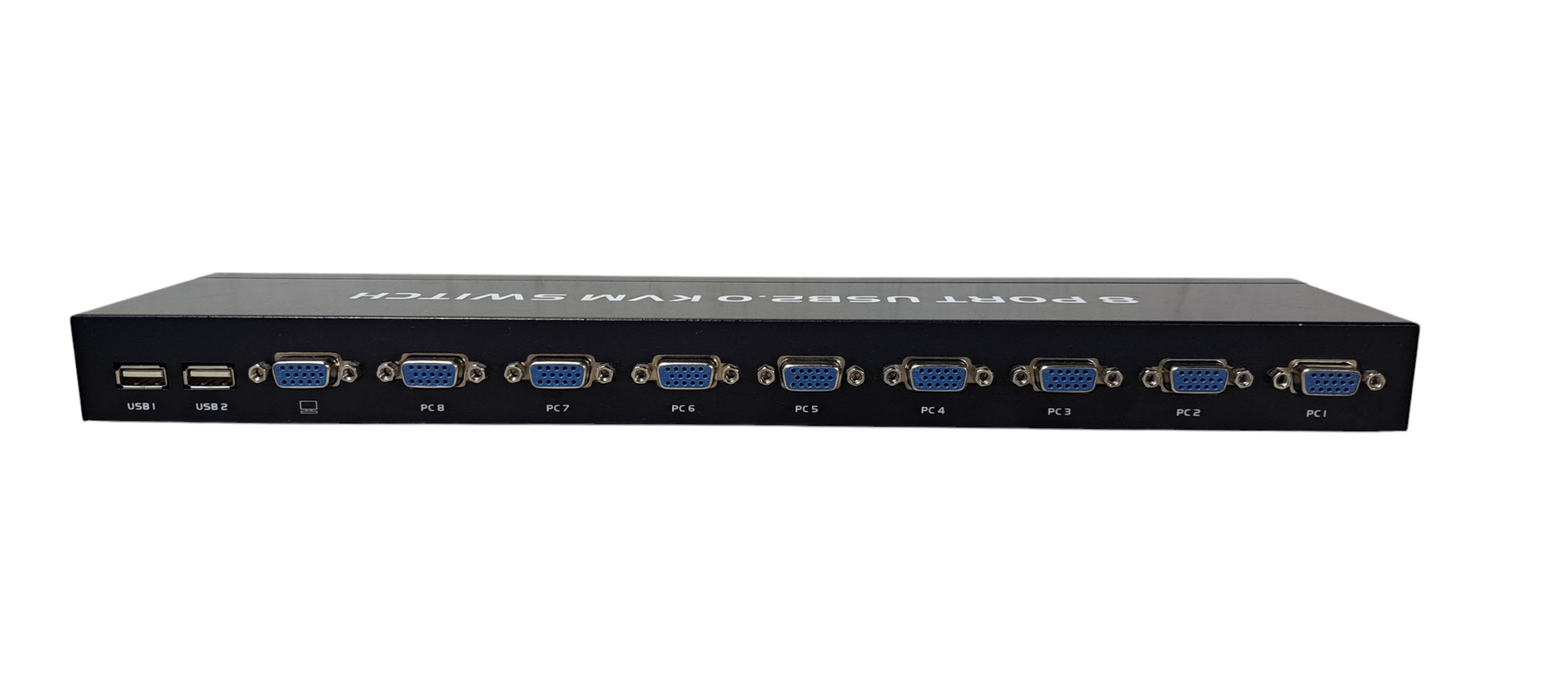 8 Port HDMI KVM Switch USB2.0 8 in 1 Out Switcher