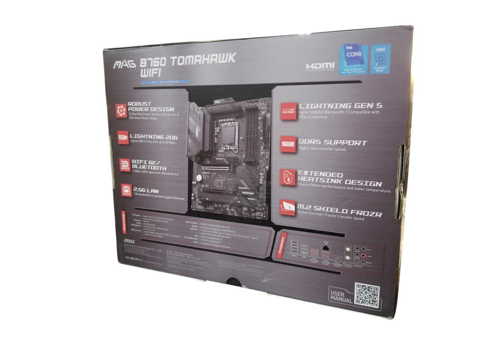 MSI MAG B760 Tomahawk WiFi Intel Motherboard FOR PARTS ONLY *READ*
