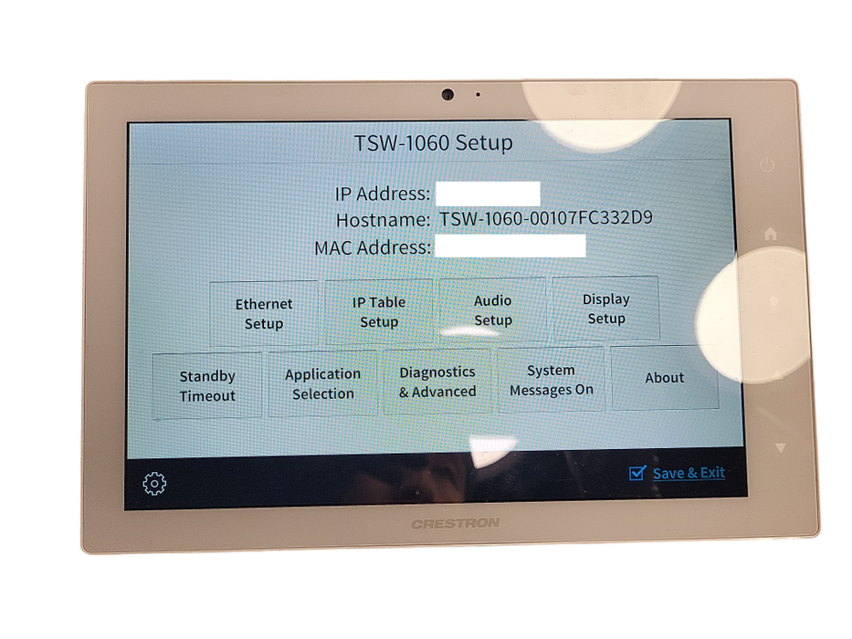 Crestron 10.1" Touchscreen Model: TSW-1060-TTK-B-S Q$