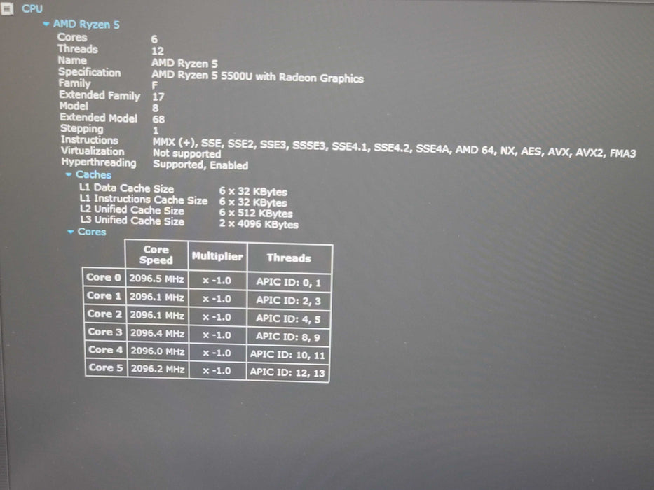 Lenovo ThinkBook 15 G3 ACL Ryzen 5 5500U 12GB DDR4 256GB NVMe READ β Lap200