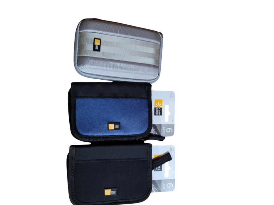 LOT 19x Case Logic Camera Bags, USB & Hard Drive Cases, Read Description