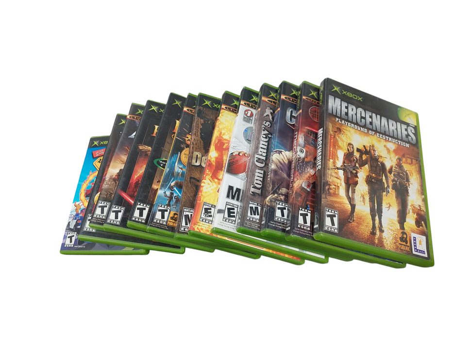 Bundle of 13 Xbox Original Games , Simpsons Hit & Run , Star Wars  =