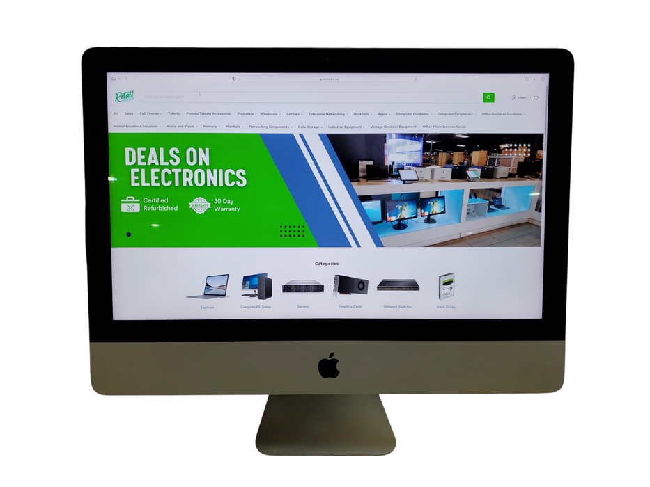 Apple iMac Retina 4K 2019 21.5" A2116, i3-8100 CPU 3.60GHz 8GB RAM 1TB