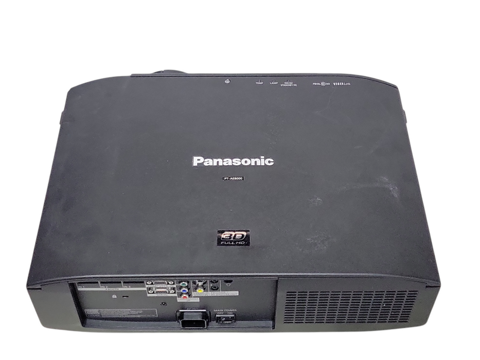 Panasonic PT-AE8000 3D FULL HD LCD Projector HDMI 1859 Lamp Hours, READ _