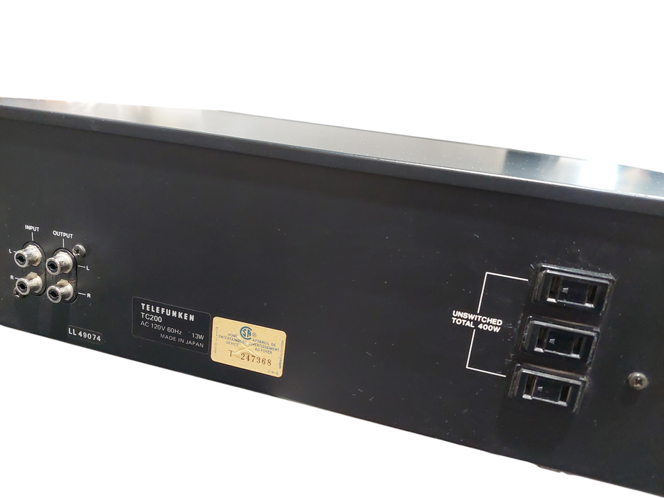 Vinatge Telefunken Model:TC200 Cassette Player/Recorder High Com =