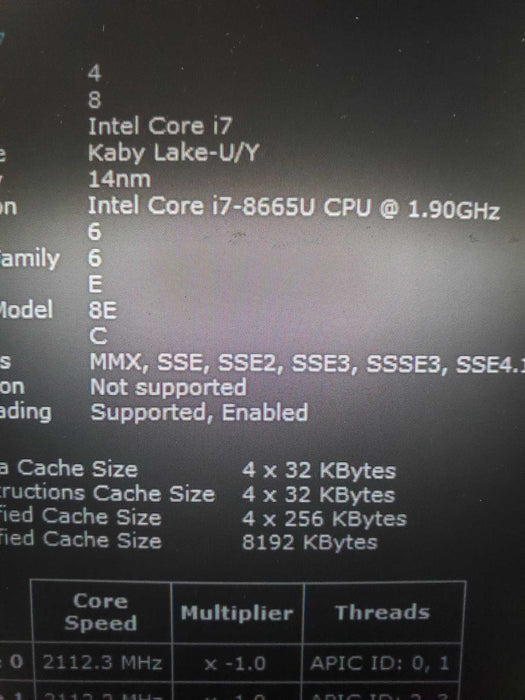 HP EliteBook 840 G6 14" FHD i7-8665U @1.90GHz 16GB RAM 256GB nvme  Lap200