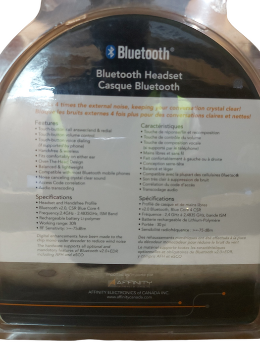 Affinity Bluetooth Headband Headset