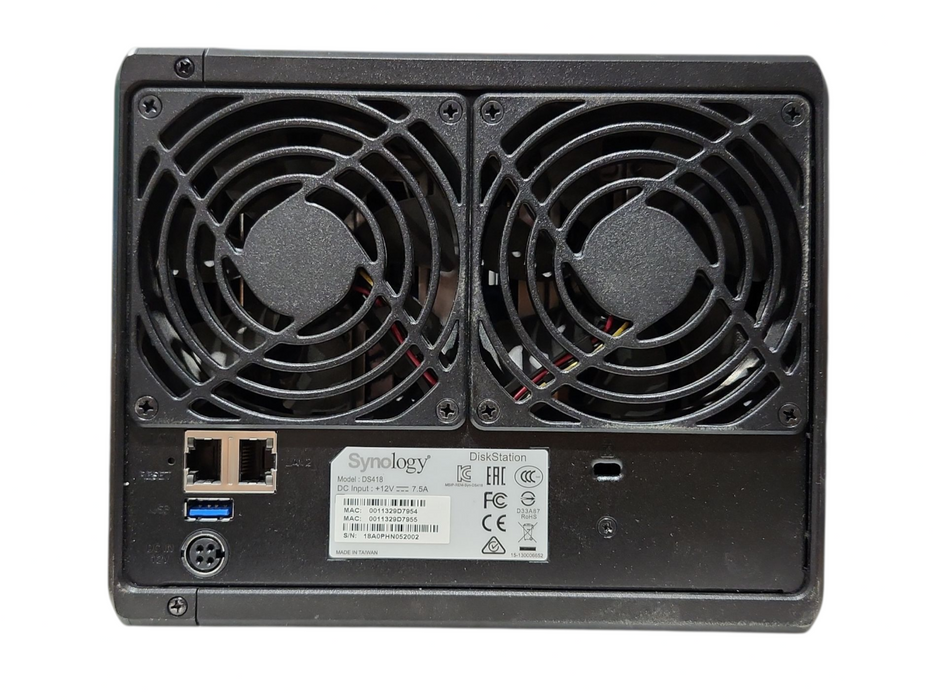 Synology DiskStation DS418 4-Bay NAS w/ 3x2TB & 1x 3TB HDDs & 2GB RAM