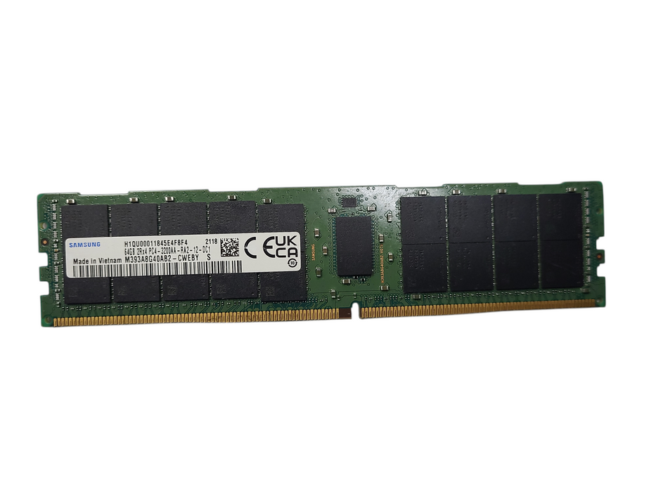 ✨2024年製✨Samsung 64GB ECC DDR4-3200 RDIMM Samsung 64GB DDR4-3200AA 2Rx4 ECC RDIMM Server Memory READ Q
