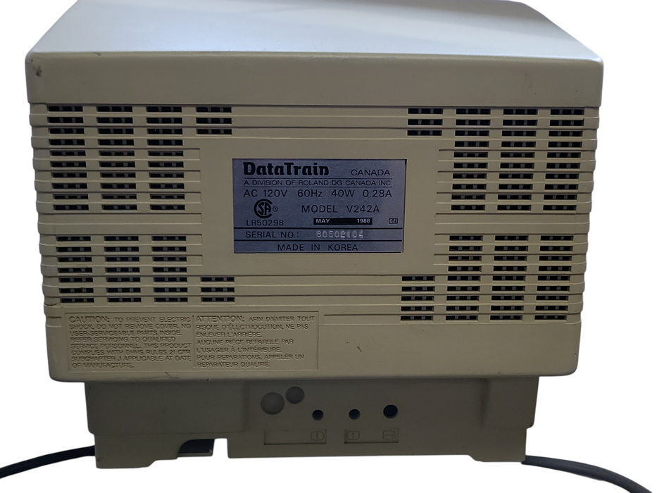 IBM Personal Computer 5150 with DataTrain V242A monitor _