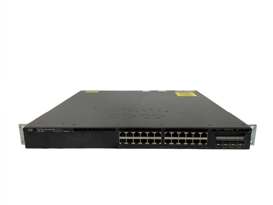 Cisco Catalyst WS-C3650-24PS-E 24-Port PoE+ Gigabit Switch, 1x PSU