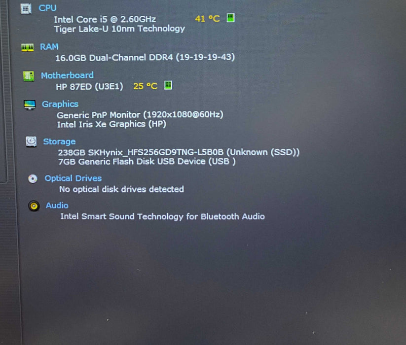 HP ProBook 650 G8 Core i5-1145G7@2.60GHz vPRO 16GB RAM 256GB SSD READ  Lap200