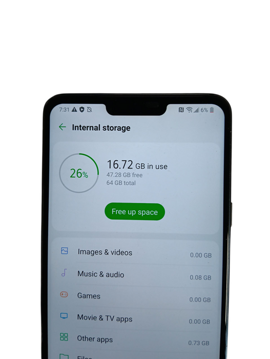 LG G7 ThinQ - Silver 64GB [LM-G710AWM]