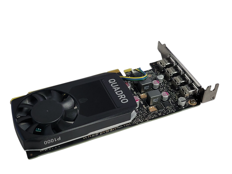 NVIDIA Quadro P1000 4GB GDDR5 Workstation Graphics Card, LP Bracket Q_