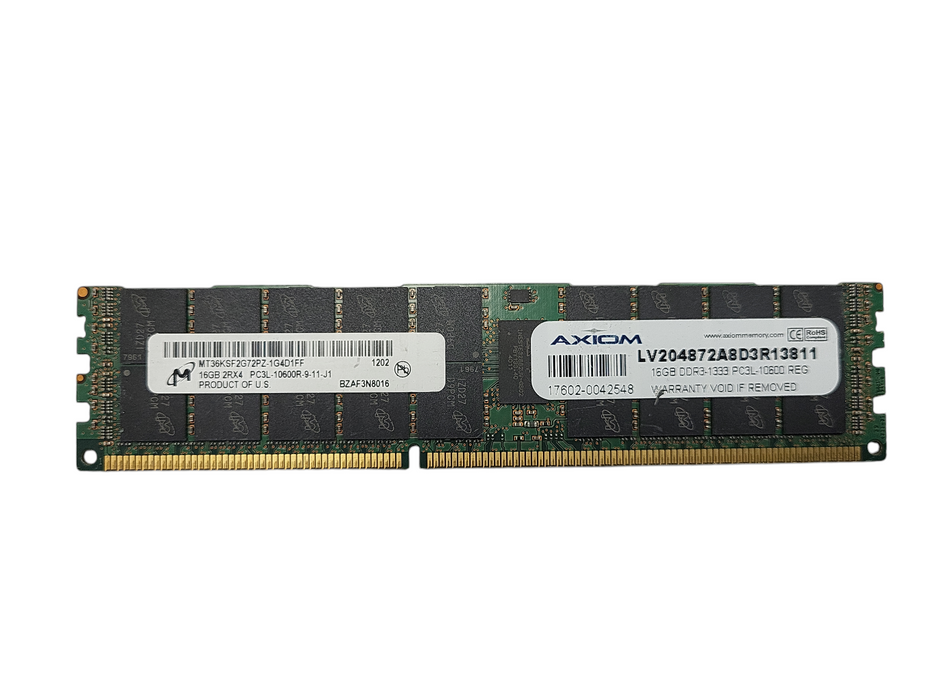 Assorted brands 16GB PC3L-10600R Server Memory Q$