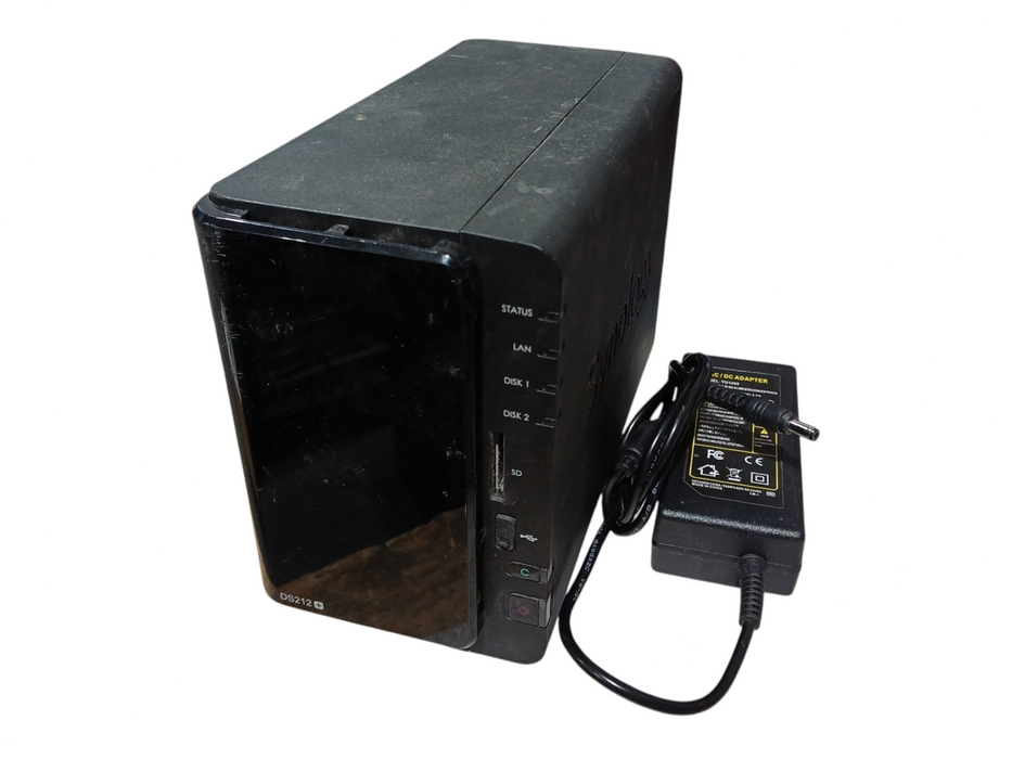 Synology DiskStation DS212+ 2-Bays NAS w/ 2x1TB HDDs & Power Adapter