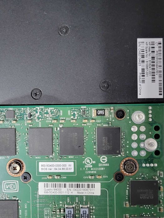 Nvidia Quadro M4000 8GB GDDR5 4x DisplayPort PCIe Graphics Card _