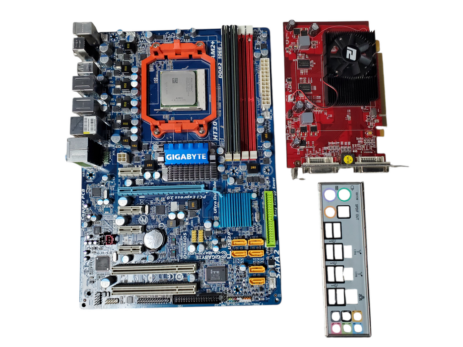 Gigabyte GA-MA770-UD3 with AMD Athlon X2 7550 AD7550WCJ2BGH 2GB RAM