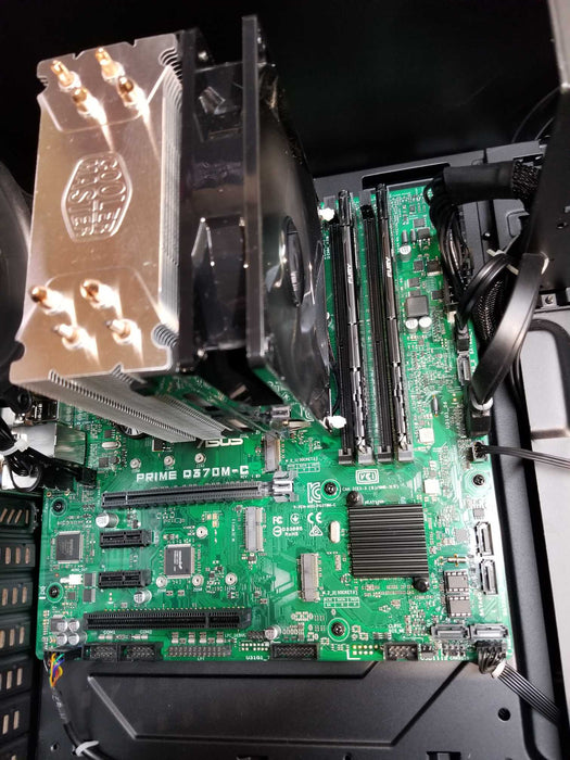Custom PC w/ Asus Q370M-C Core i7-9700K @3.60GHZ 16GB RAM -  500GB SSD