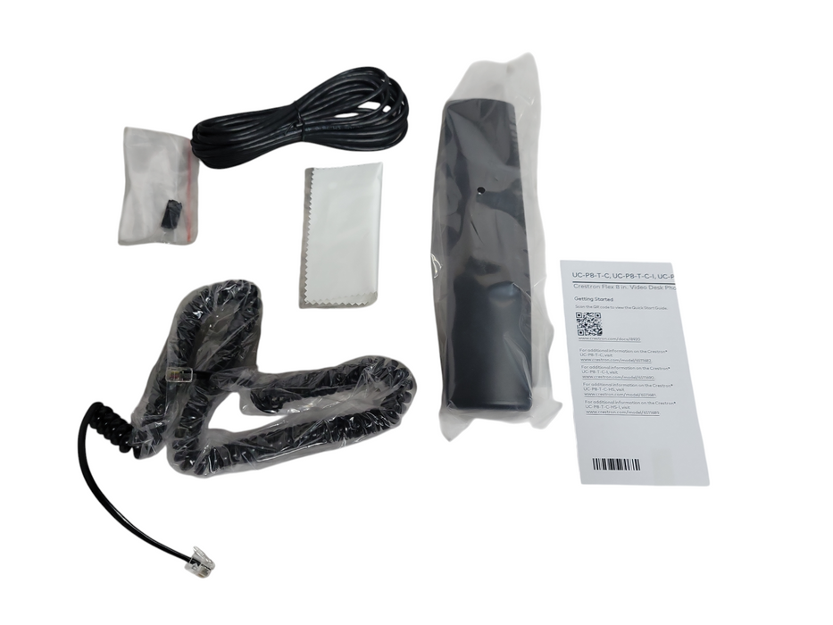 Open-Box Crestron UC-P8-T-C-HS Flex 8in. Video Desk VoIP Phone w/Handset  _