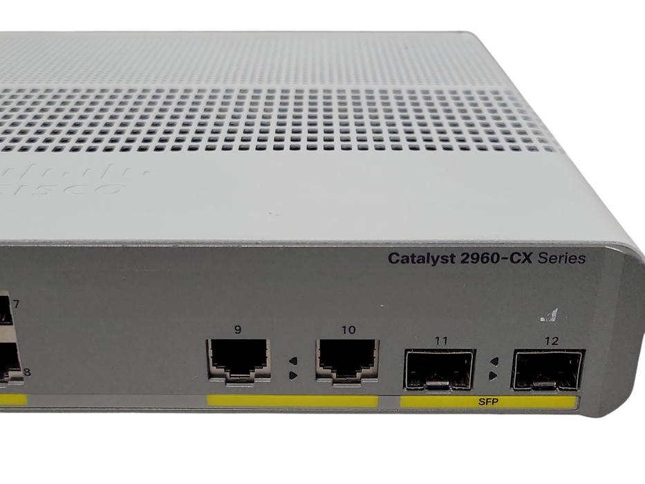 Cisco WS-C2960CX-8PC-L 8-Port GbE PoE+ 2x 1G SFP Switch _