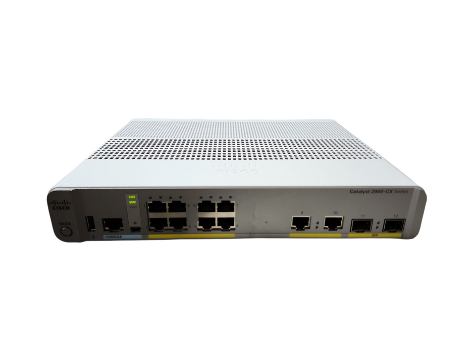 Cisco WS-C2960CX-8TC-L V04 | 8-Port Gigabit Managed Silent Switch | 2x SFP