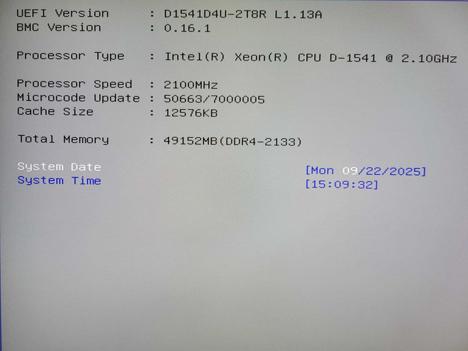 Datto S3P10000 NAS Server Intel Xeon D-1541 @ 2.10GHz 48GB RAM 4x 2TB HDD !