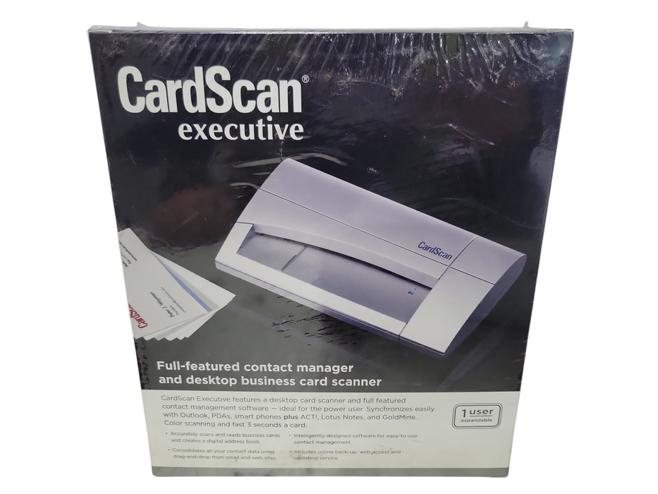 New CardScan Executive v8 Card Scanner Contact Manager _