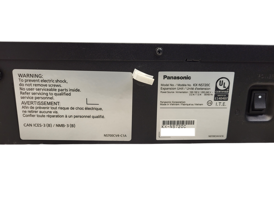 Panasonic KX-NS720 Expansion Cabinet Unit With 2x DLC16 Card Q$